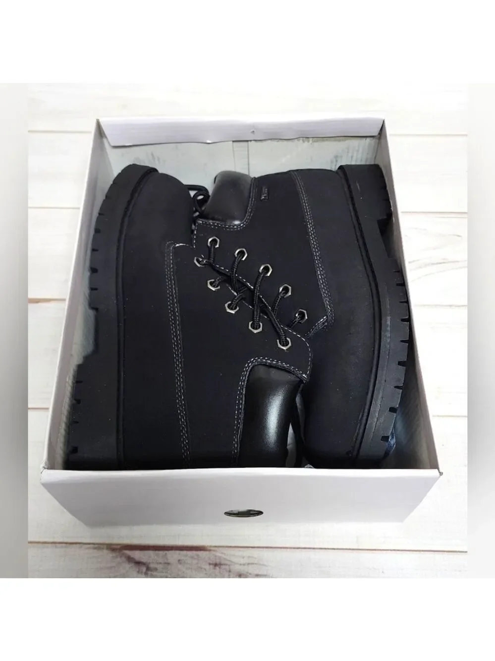 Outbound Trading Co Black Waterproof Boot - New In Box
